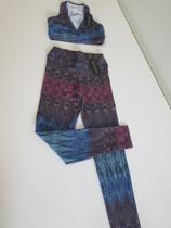 Conjunto top e leg poliamida tamanha P Conjunto top e leg poliamida tamanha P