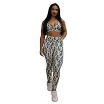 Conjunto Top e Legging Cós Frufru Est Bege - VESTEM Conjunto Top e Legging Cós Frufru Est Bege - VESTEM