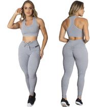 Conjunto Top e Legging Levanta Bumbum Academia ZERO TRANSPARENCIA Conjunto Top e Legging Levanta Bumbum Academia ZERO TRANSPARENCIA