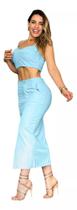 Conjunto Top E Saia Bojo Despojada Moda Conforto 86029
