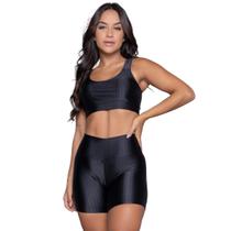 Conjunto Top e Short New Zig 3D WLS Modas Bojo Compressão Academia Treino Moda Fitness