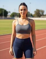 Conjunto Top fitness ALÇA FINA bojo Feminino + SHORT leg LEGGING REDINHA Academia Corrida 644