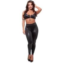 Conjunto Top Ilhós Com Calça Legging Dominatrixxx Conjunto Top Ilhós Com Calça Legging Dominatrixxx