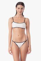 Conjunto top reto pérola viés preto