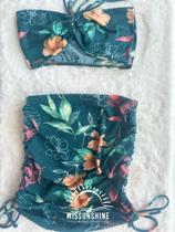Conjunto Top+Saia Drapeada Floral Not-C TAM U Conjunto Top+Saia Drapeada Floral Not-C TAM U