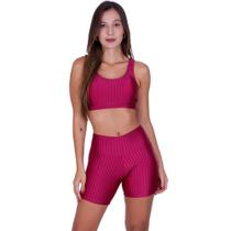 Conjunto Top Short 3D Academia Fitness -c7 MICHELE