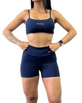 Conjunto Top + Short Academia Drisheeer Fitness Feminino