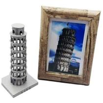 Conjunto Torre De Pisa Paris + 1 Porta Retrato Combinando