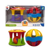 Conjunto Torre e Bola Colorida Chocalho Infantil p/ Bebês Conjunto Torre e Bola Colorida Chocalho Infantil p/ Bebês