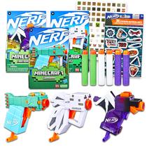 Conjunto Toy Blaster Minecraft Nerf com Ender Dragon, Guardian e Ghast Conjunto Toy Blaster Minecraft Nerf com Ender Dragon, Guardian e Ghast
