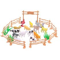 Conjunto Toy Farm Animals, 15 unidades, simulado educacional para crianças