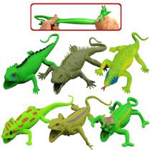 Conjunto Toy Lizard ValeforToy, 6 pacotes de 23 cm Super Stretches TPR