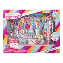 Conjunto Toy Party Popteenies Party Time Surprise com bonecas e acessórios Conjunto Toy Party Popteenies Party Time Surprise com bonecas e acessórios