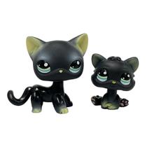 Conjunto Toy Pet Shop Flocked Cat Collie Great Dane Cocker Spaniel Conjunto Toy Pet Shop Flocked Cat Collie Great Dane Cocker Spaniel