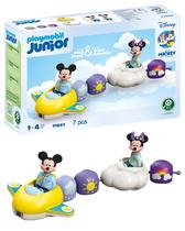 Conjunto Toy Playmobil Junior Mickey e Minnie Cloud Ride