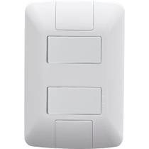 Conjunto Tramontina Aria 2 Interruptores Simples 6A 250V - 57241/040 - 615447 Conjunto Tramontina Aria 2 Interruptores Simples 6A 250V - 57241/040 - 615447