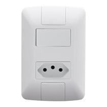 Conjunto Tramontina Aria Interruptor Simples e Tomada 20A 57241/044 Branco
