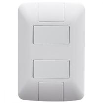 Conjunto Tramontina Branco Com Placa Aria 2 Simples - 57241/040 Conjunto Tramontina Branco Com Placa Aria 2 Simples - 57241/040