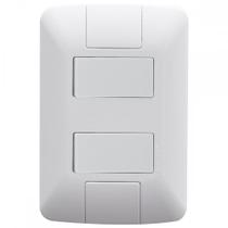 Conjunto Tramontina Branco Com Placa Aria 2 Simples - 57241/040 Conjunto Tramontina Branco Com Placa Aria 2 Simples - 57241/040