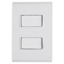 Conjunto Tramontina Branco Com Placa Liz Branca 2 Simples - 57170/040 Conjunto Tramontina Branco Com Placa Liz Branca 2 Simples - 57170/040