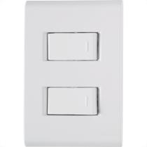 Conjunto Tramontina Branco Com Placa Liz Branca 2 Simples - 57170/040 Conjunto Tramontina Branco Com Placa Liz Branca 2 Simples - 57170/040