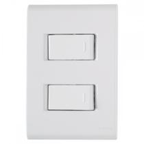 Conjunto Tramontina Branco Com Placa Liz Branca 2 Simples - 57170/040 Conjunto Tramontina Branco Com Placa Liz Branca 2 Simples - 57170/040