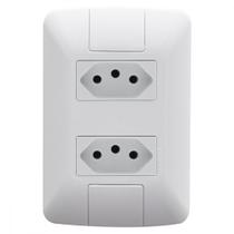 Conjunto Tramontina Com Placa Aria 2 Tomadas 2P+T. 10A. - 57241065