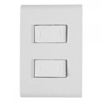 Conjunto Tramontina Com Placa Liz Branca 2 Paralelos 10A. Conjunto Tramontina Com Placa Liz Branca 2 Paralelos 10A.