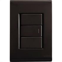 Conjunto Tramontina Com Placa Liz Grafite 1 Simples. Conjunto Tramontina Com Placa Liz Grafite 1 Simples.