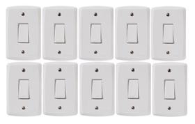 Conjunto Tramontina Lux 10 Placa 4x2 Com Interruptor Simples Lcg Eletro