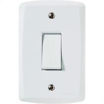 Conjunto Tramontina Lux 4X2 Branco Com Placa (1 Simples)