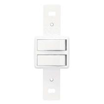 Conjunto transmobil s/p branco - 2 interruptor simples Conjunto transmobil s/p branco - 2 interruptor simples