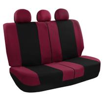 Conjunto traseiro de capas de assento de carro FH Group Universal Fit Burgundy