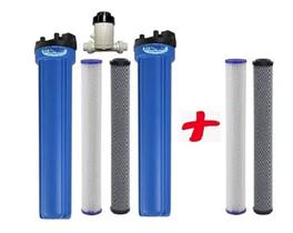 Conjunto Tratamento Água Residencial Gbf3000 + Jogo Refis