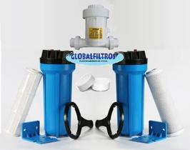Conjunto Tratamento Coliformes Impurezas Ferrugem 1200 L/h Conjunto Tratamento Coliformes Impurezas Ferrugem 1200 L/h