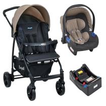 Conjunto Travel System Ecco cz Bege e Base - Burigotto