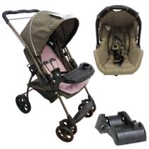 Conjunto Travel System Milano Reversível Ii E Base Galzerano