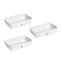 Conjunto Travessa Cheff Masterchef 250Ml 3Un Branco