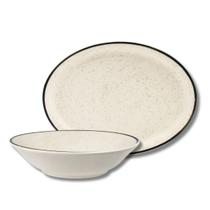 Conjunto Travessa E Saladeira 2 Peças Oxford Unni Brisa Areia