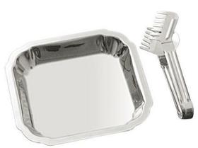 Conjunto Travessa Para Salada Em Aço Inox Com 2 Peças - MP