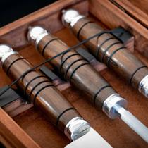 Conjunto Tri Mestre Cuteleiro com Estojo em Madeira - 10" Conjunto Tri Mestre Cuteleiro com Estojo em Madeira - 10"