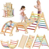 Conjunto triangular Tiny Land Pikler Toy de escalada para crianças de 1 a 6 anos