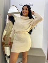 conjunto tricô mouse inverno blusa/Saia conjunto tricô mouse inverno blusa/Saia