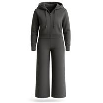 Conjunto Tricot Modal Feminino Com Jaqueta Casaco Inverno