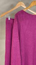 Conjunto tricot mousse canelado linda - Monte Sião Modas