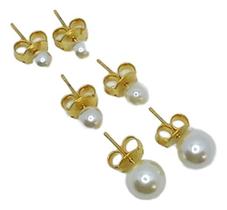 Conjunto Trio De Pérolas - Produto De Alta Qualidade