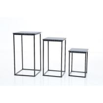Conjunto Trio Mesas Cubinho Preto Tampo Preto Conjunto Trio Mesas Cubinho Preto Tampo Preto