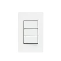 Conjunto triplo 3 Interruptor Paralelo 4x2 10A Branco Infiniti Margirius