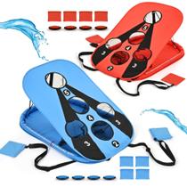 Conjunto Tropoda Pool Cornhole 91x61 cm para água e terra de dupla finalidade