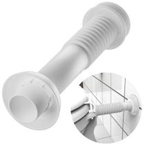 Conjunto Tubo de Ligação Ajustável Para Bacia Sanitária 25cm x 1.1/2" Branco Astra